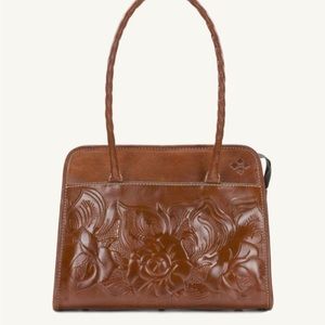 NWOTS Patricia Nash Large Paris Leather Satchel Bag